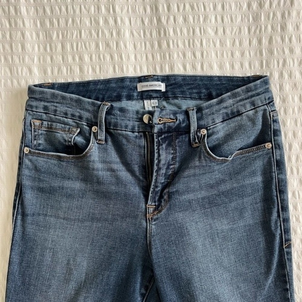 Good American Good Legs Side Slit Skinny Jeans 31 (Women's 12)